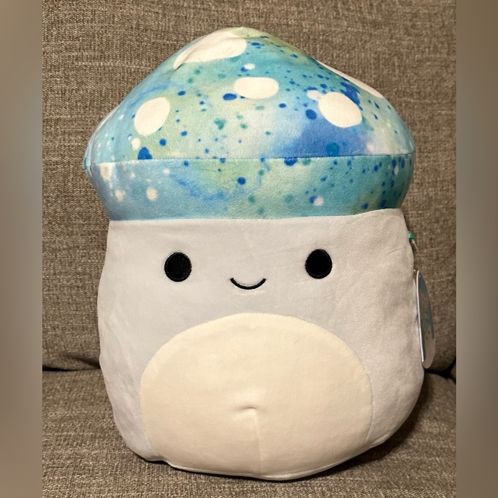 Squishmallow Food Squad Soft Plush Animal (Xavier Blue Mushroom, 12 Inch)